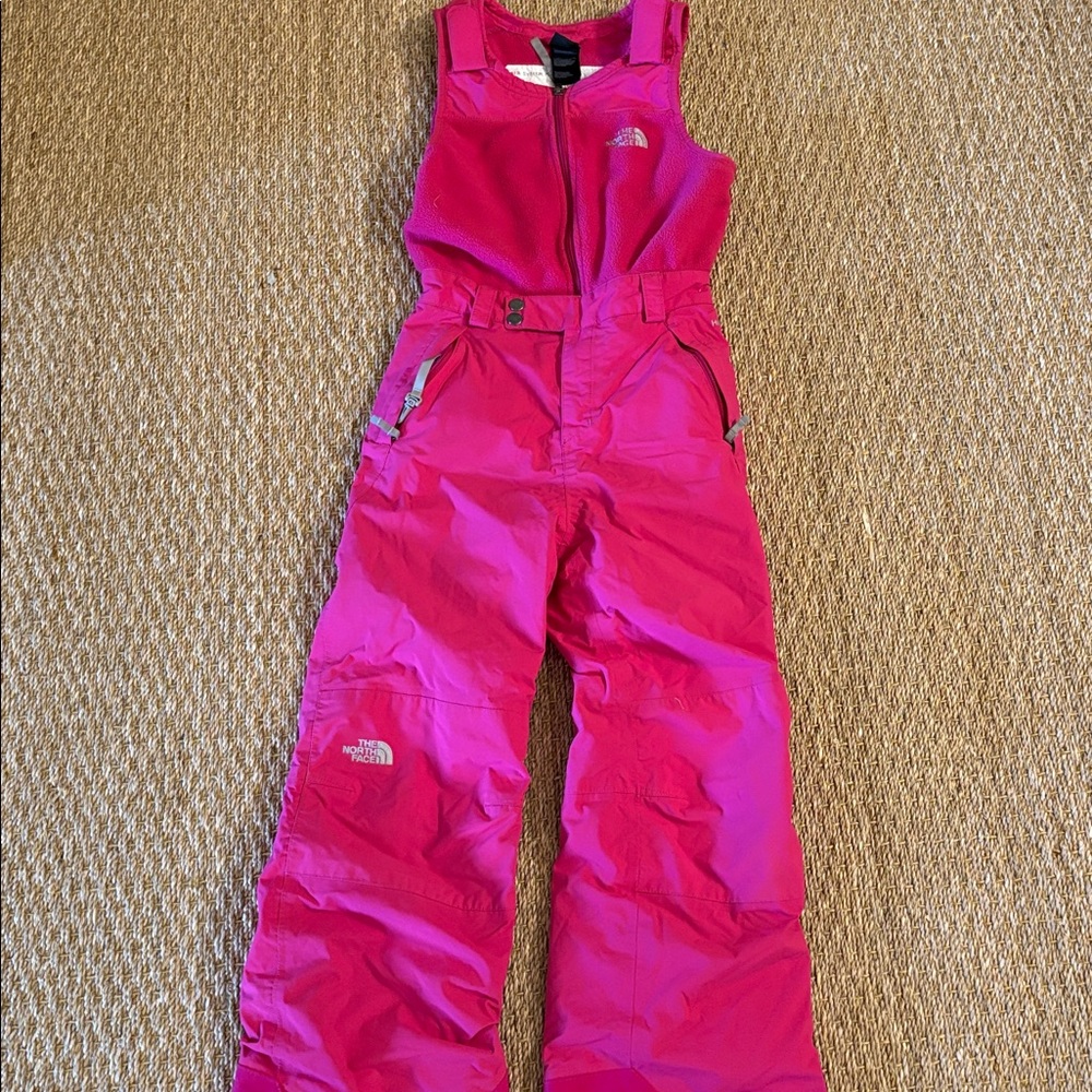 The North Face Fuchsia Snow Bib Pants